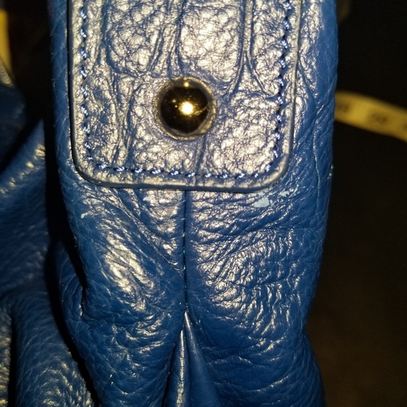 CHI by Falchi | Carlos Falchi Blue Handbag Tote - Picture 8 of 8